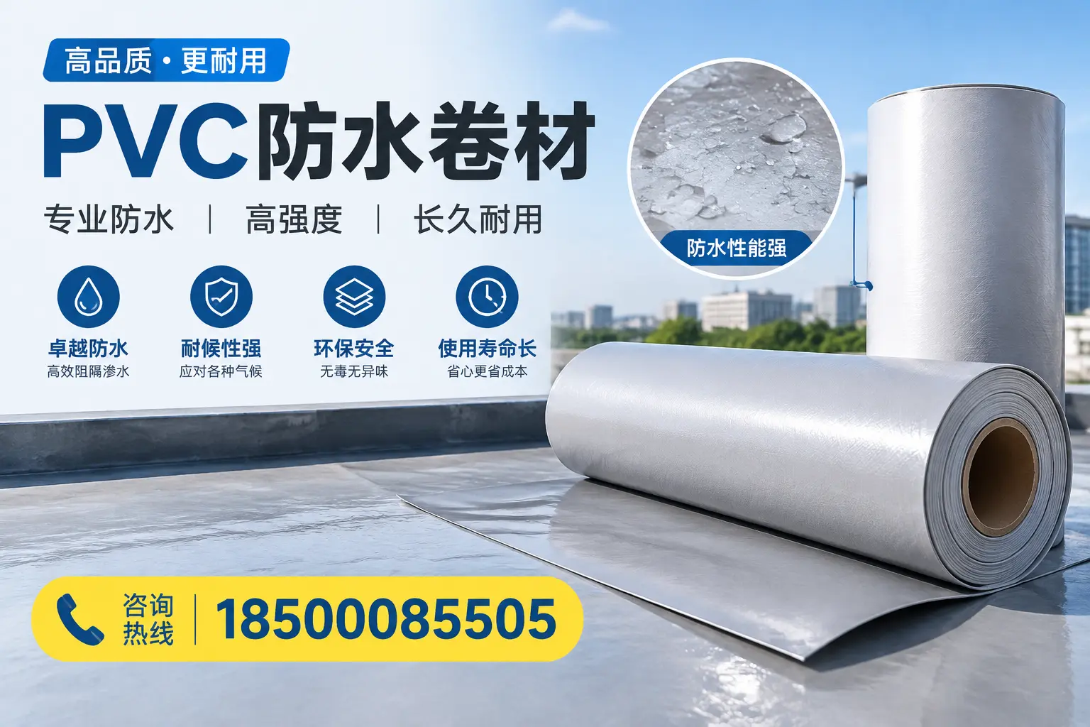 PVC防水卷材的安装方法与注意事项,扬州用户必看